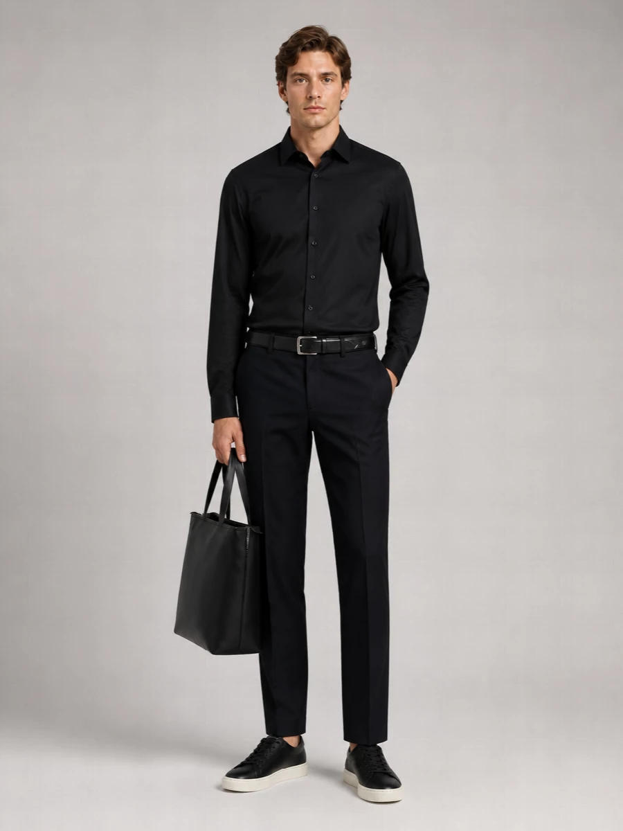 Giorgio Armani Linen Long-Sleeve Shirt
