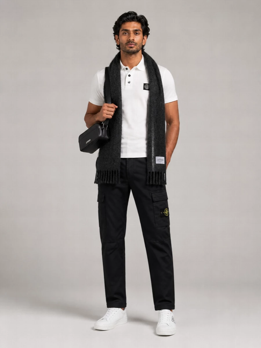 Stone Island Stretch Piqué Polo Shirt