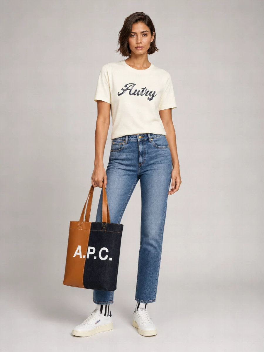 A.p.c. Axelle Denim Shoulder Bag