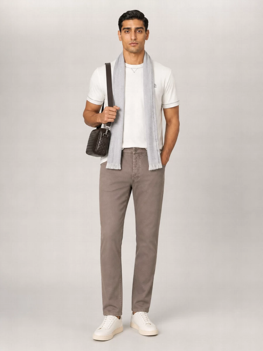 Brunello Cucinelli Short Sleeve Crew Neck T-Shirt With Stitch Detailing
