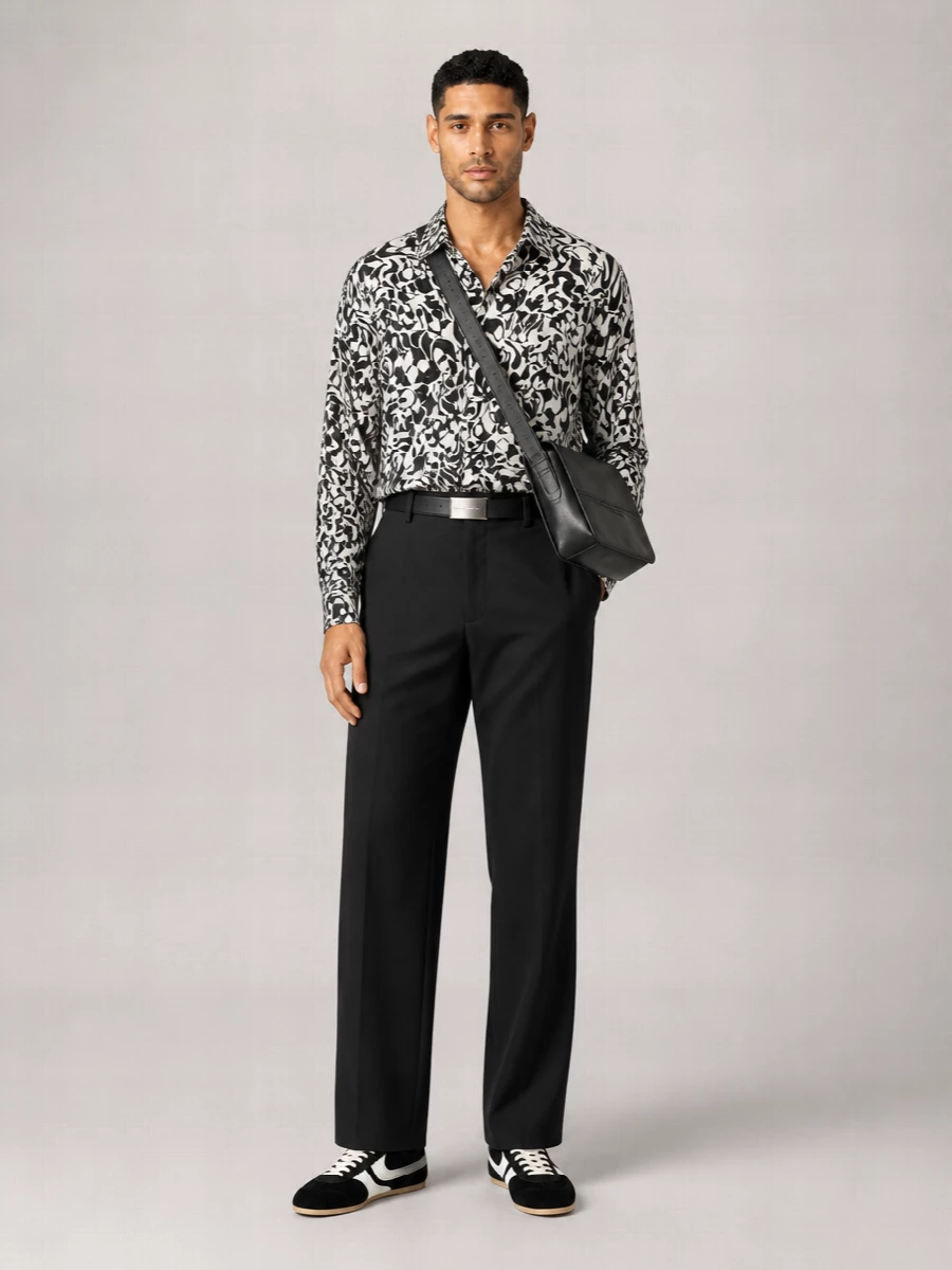 Dries Van Noten Printed Long-Sleeve Shirt