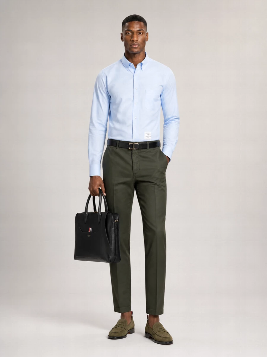 Thom Browne Long-Sleeve Cotton Shirt