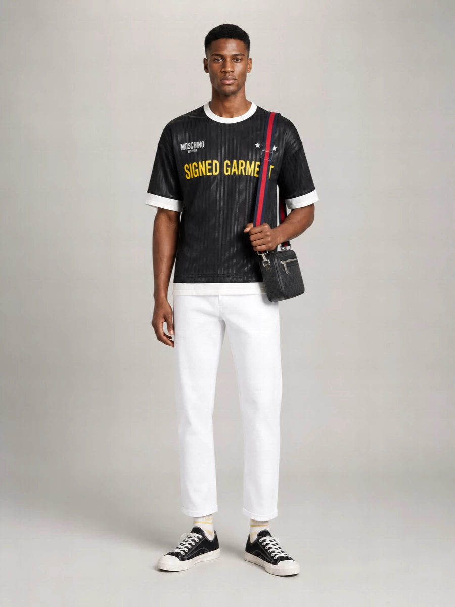 Moschino Trompe-L'œil Print T-Shirt