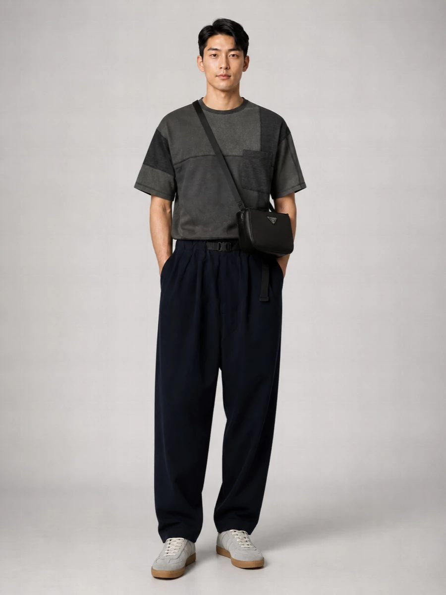 Comme Des Garçons Homme Patchwork Crewneck T-Shirt