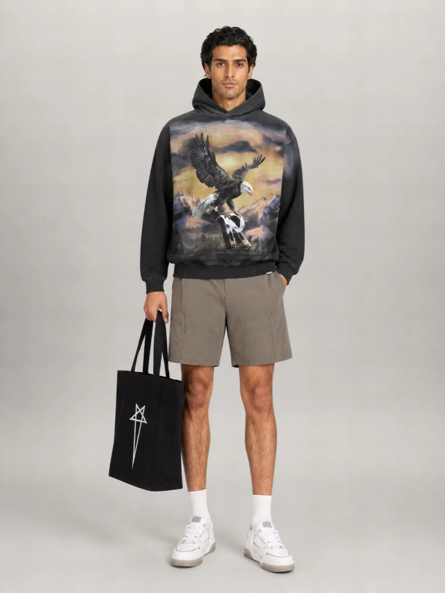 Represent Printed Cotton Hoodie