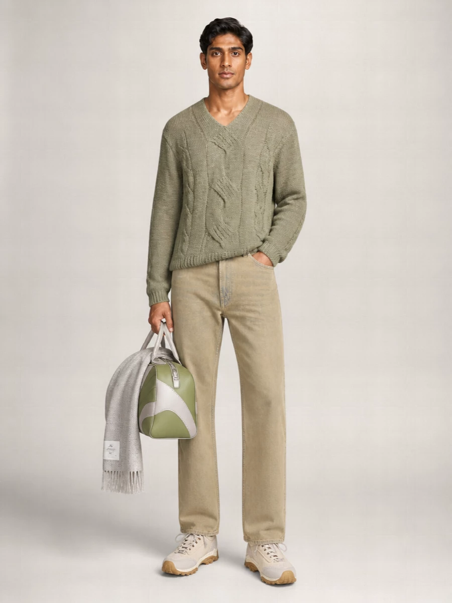 Our Legacy Silk V-Neck Sweater