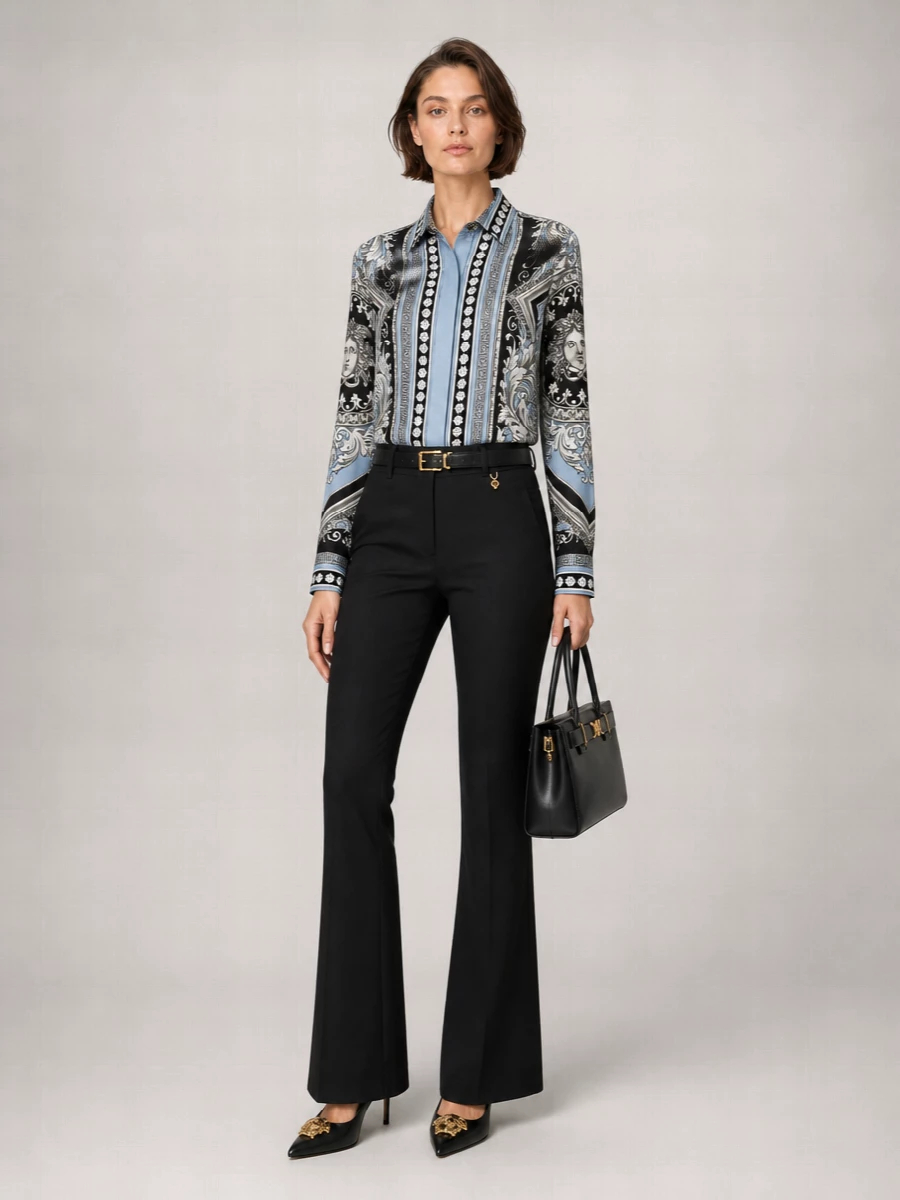Versace Silk Printed Shirt