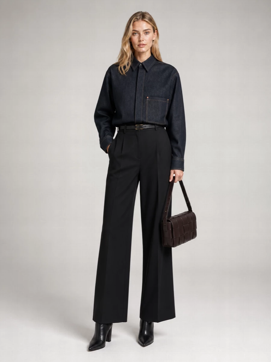 Valentino Garavani Denim Oversized Shirt
