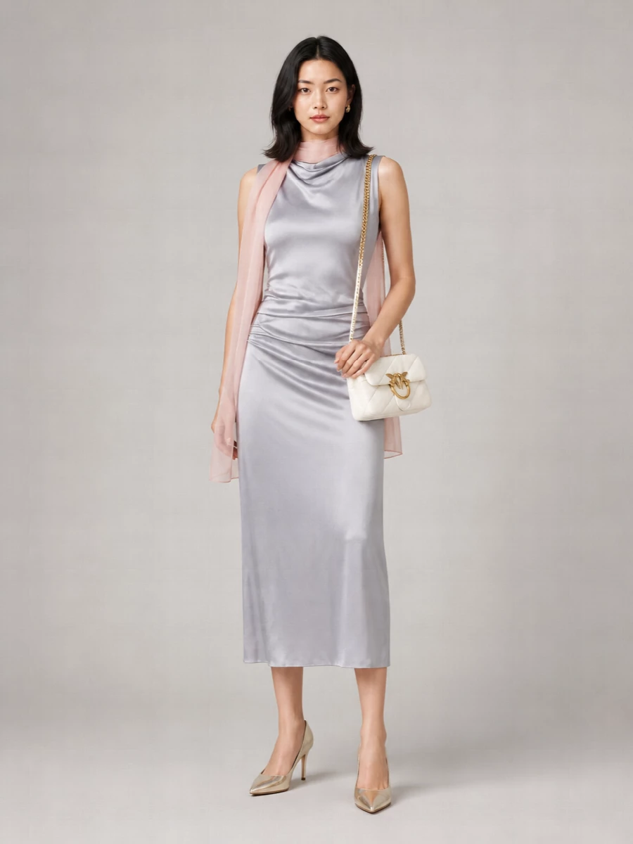 Pinko acetate midi dress