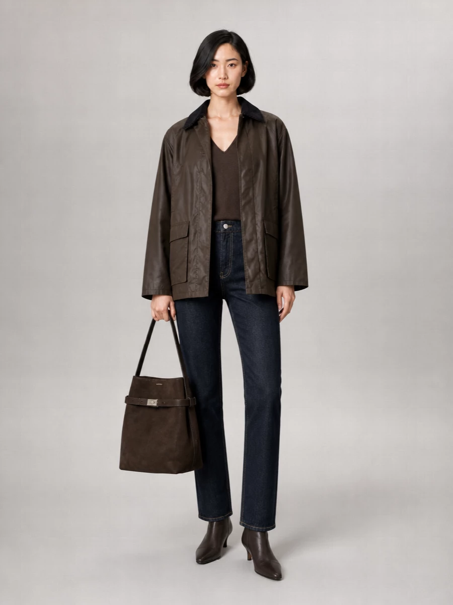 Totême Organic Cotton Oversized Single Breasted Coat