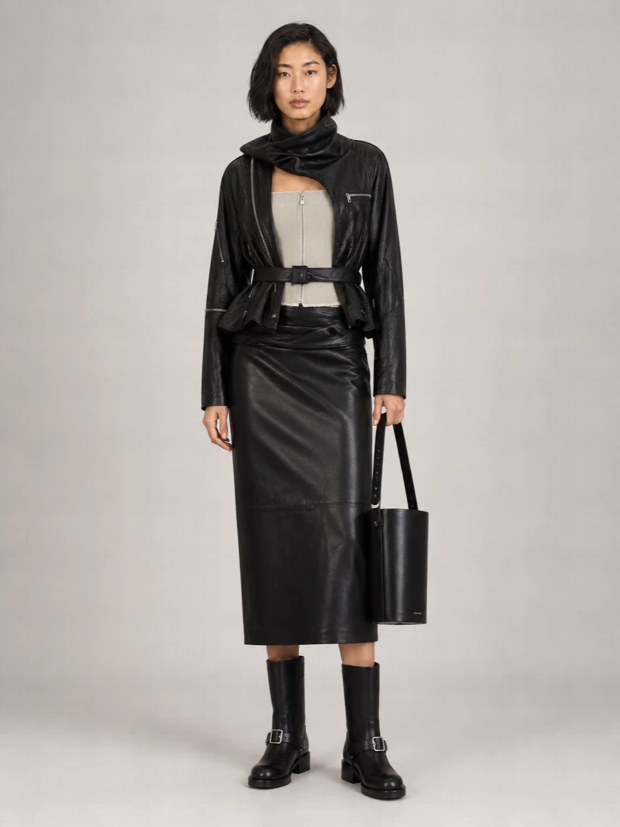 Burberry Leather Mid-Calf Boots
