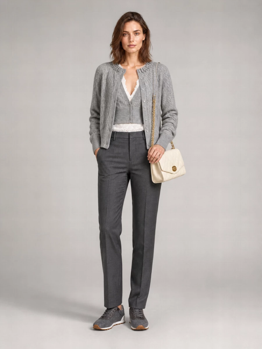 Ermanno Scervino Cashmere Ribbed Cardigan