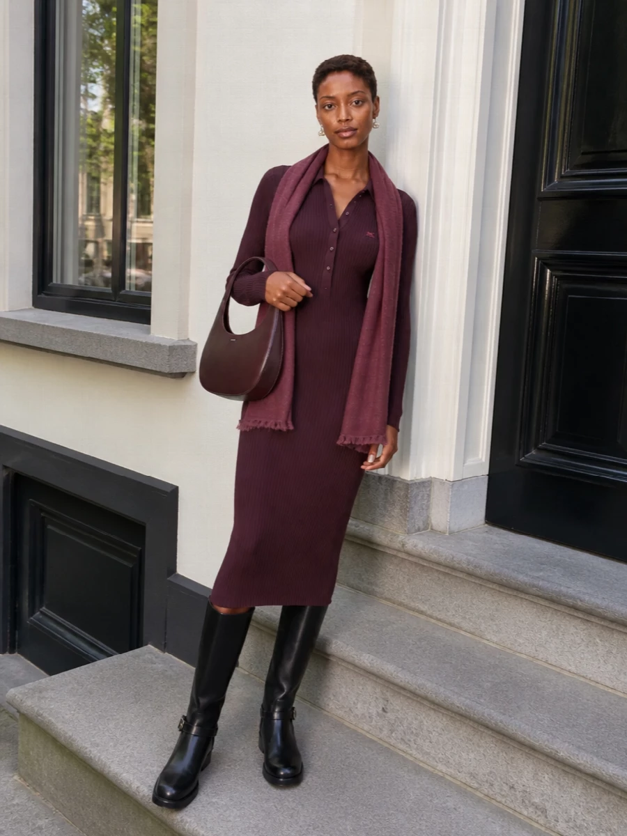 Courreges ribbed polo dress coperni boots