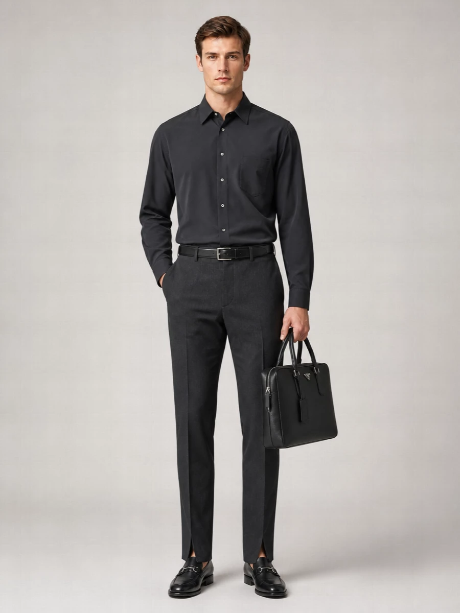 Celine Wool Pinstriped Low-Rise Flared Trousers