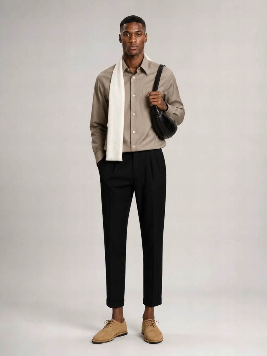 Ami Paris Leather Derby Shoes