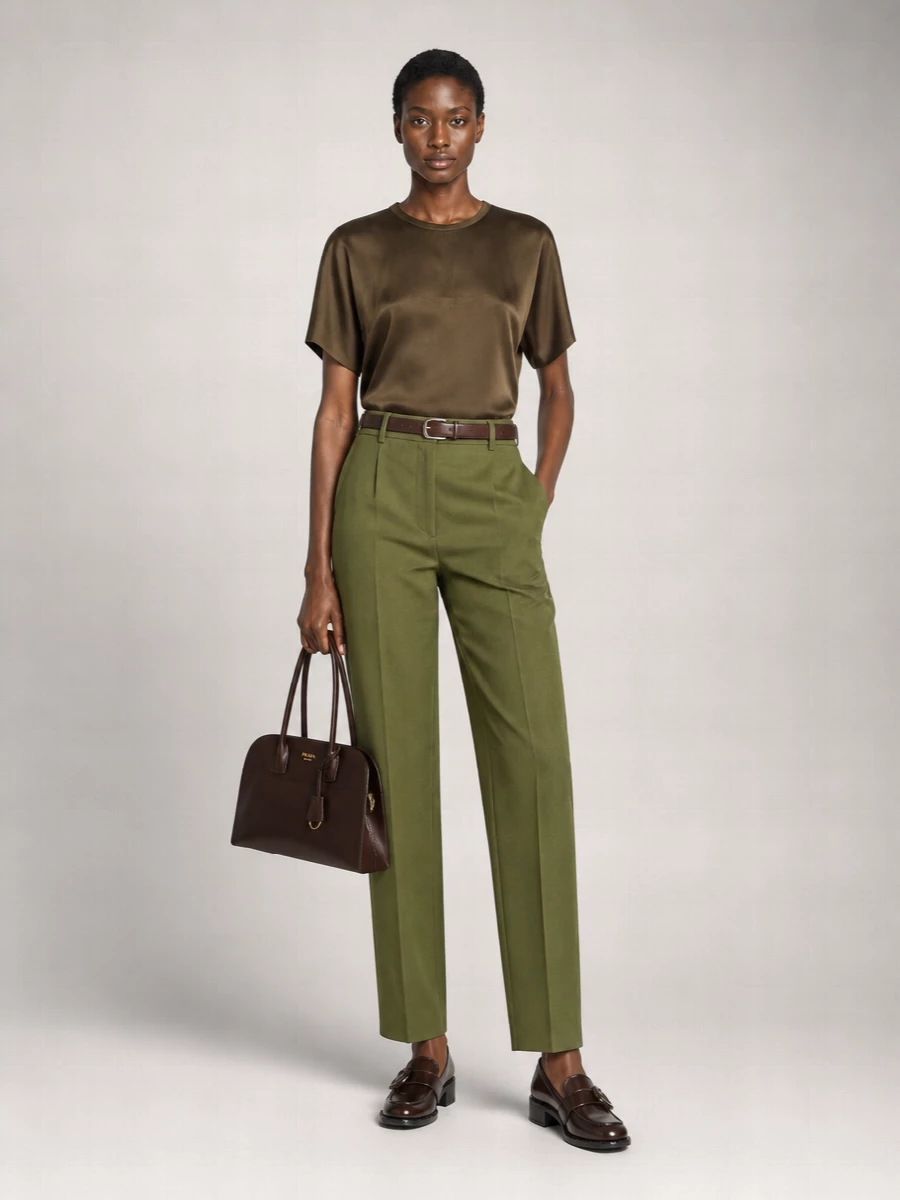 Blazé Milano Linen Mid-Day Sun Fox Straight Trousers