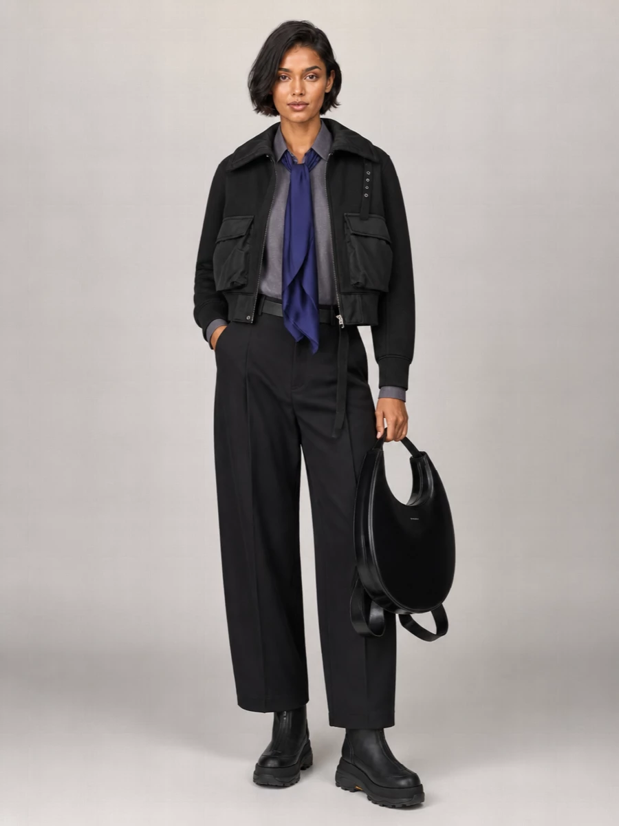 Sacai Oversized Single Breasted Coat
