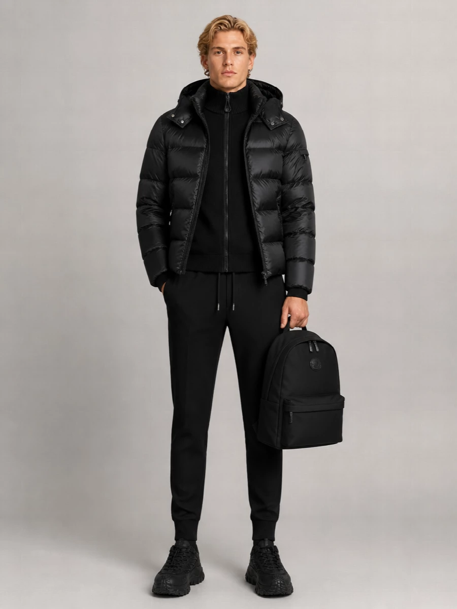 Moorer Down Hooded Puffer Jacket