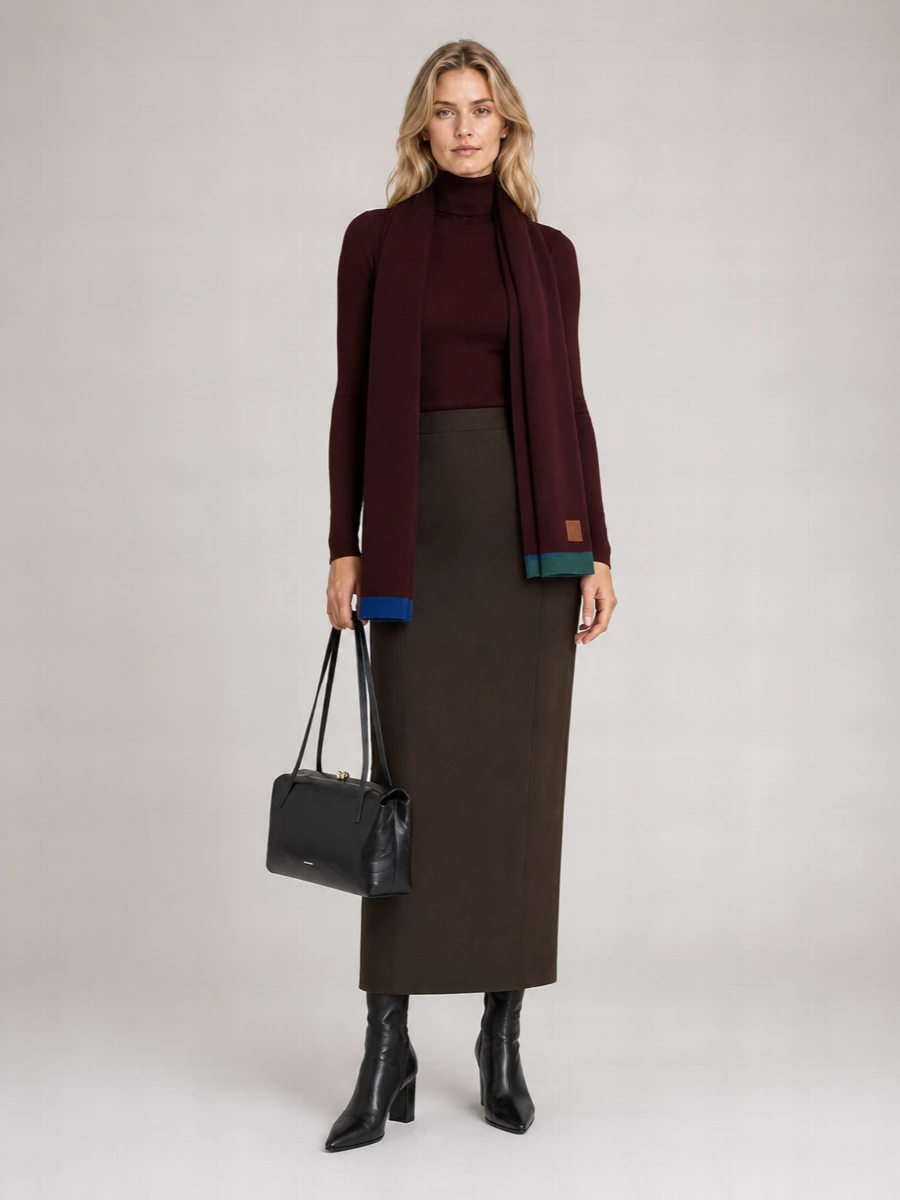 Jil Sander Wool Ribbed Turtleneck Sweater