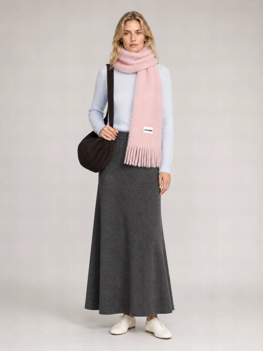Jil Sander Mohair Wool Scarf