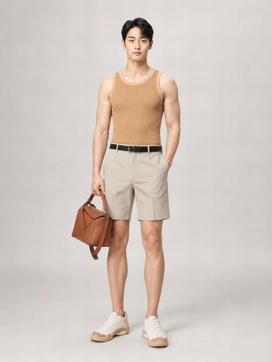 Fendi Stretch Nylon Tank Top