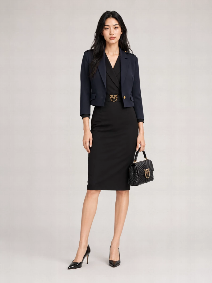 Pinko single breasted coat