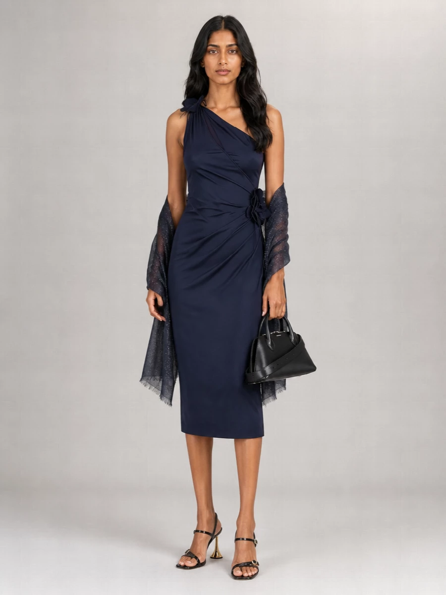 Coperni Asymmetric Mini Dress