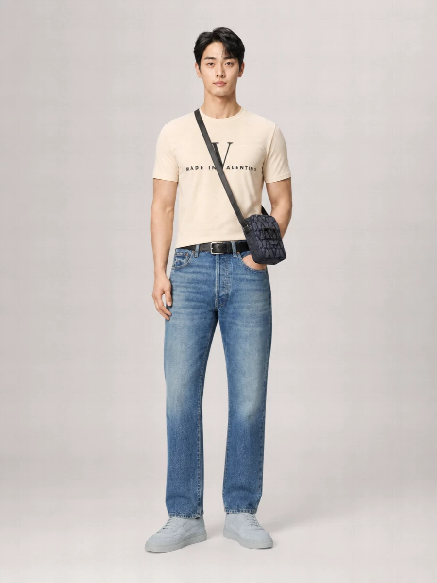 Valentino Garavani Leather Reversible Belt