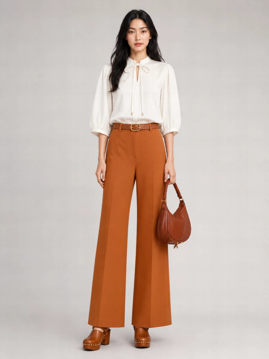 Chloé Denim High-Rise Flared-Leg Trousers