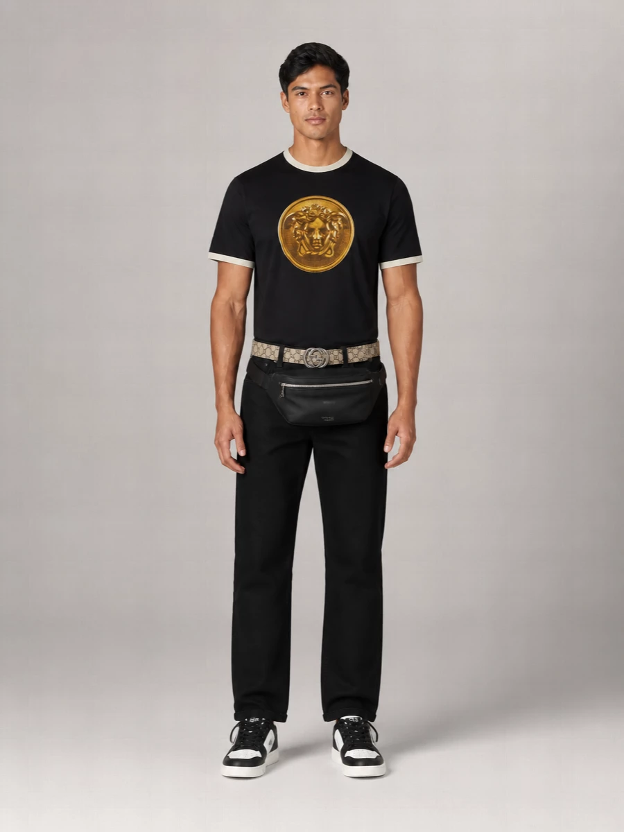 Versace Jeans Couture Leather Low-Top Sneakers