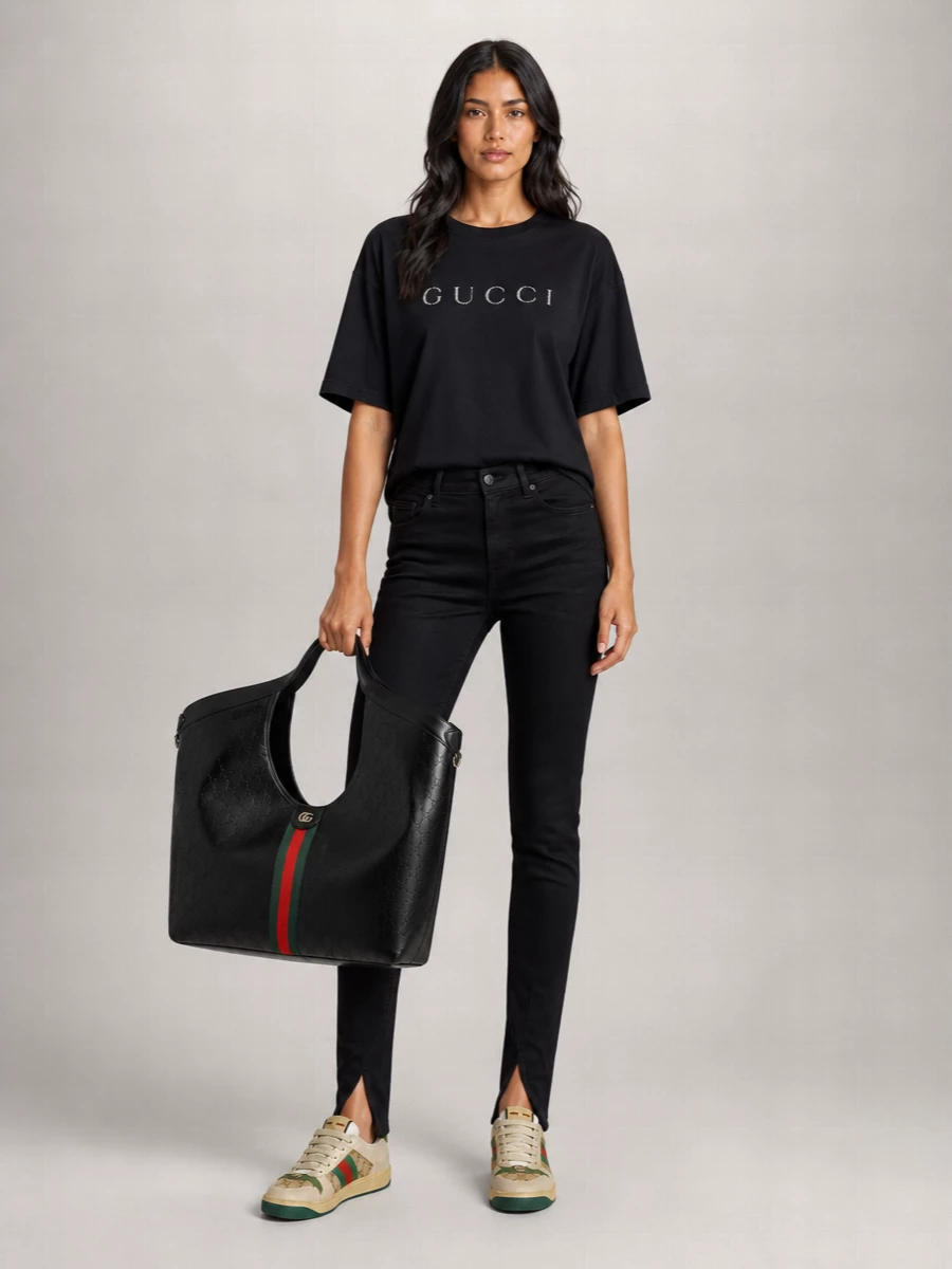 Gucci Logo-Print Low-Top Sneakers