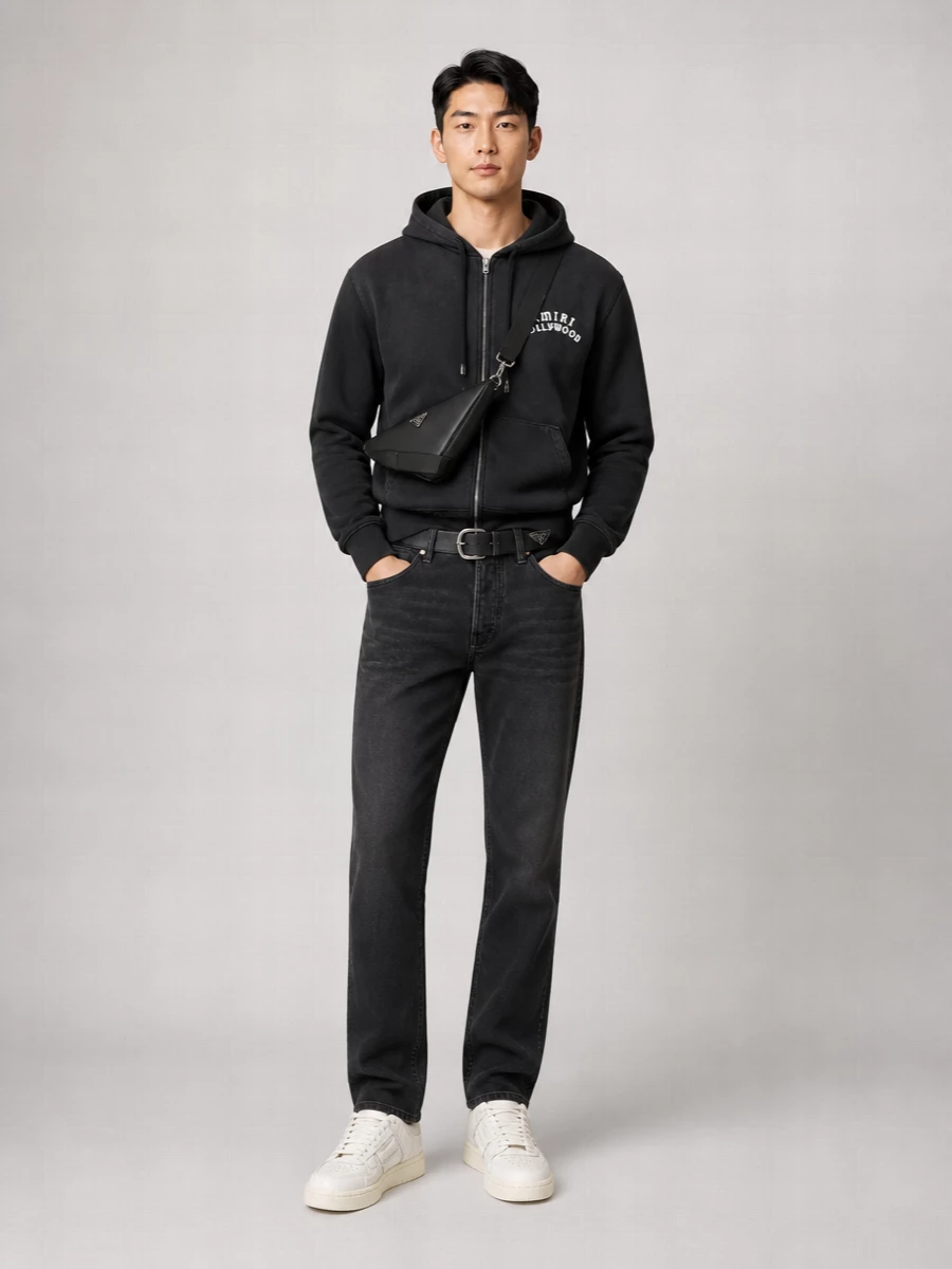 Amiri Cotton Straight Flare Jeans