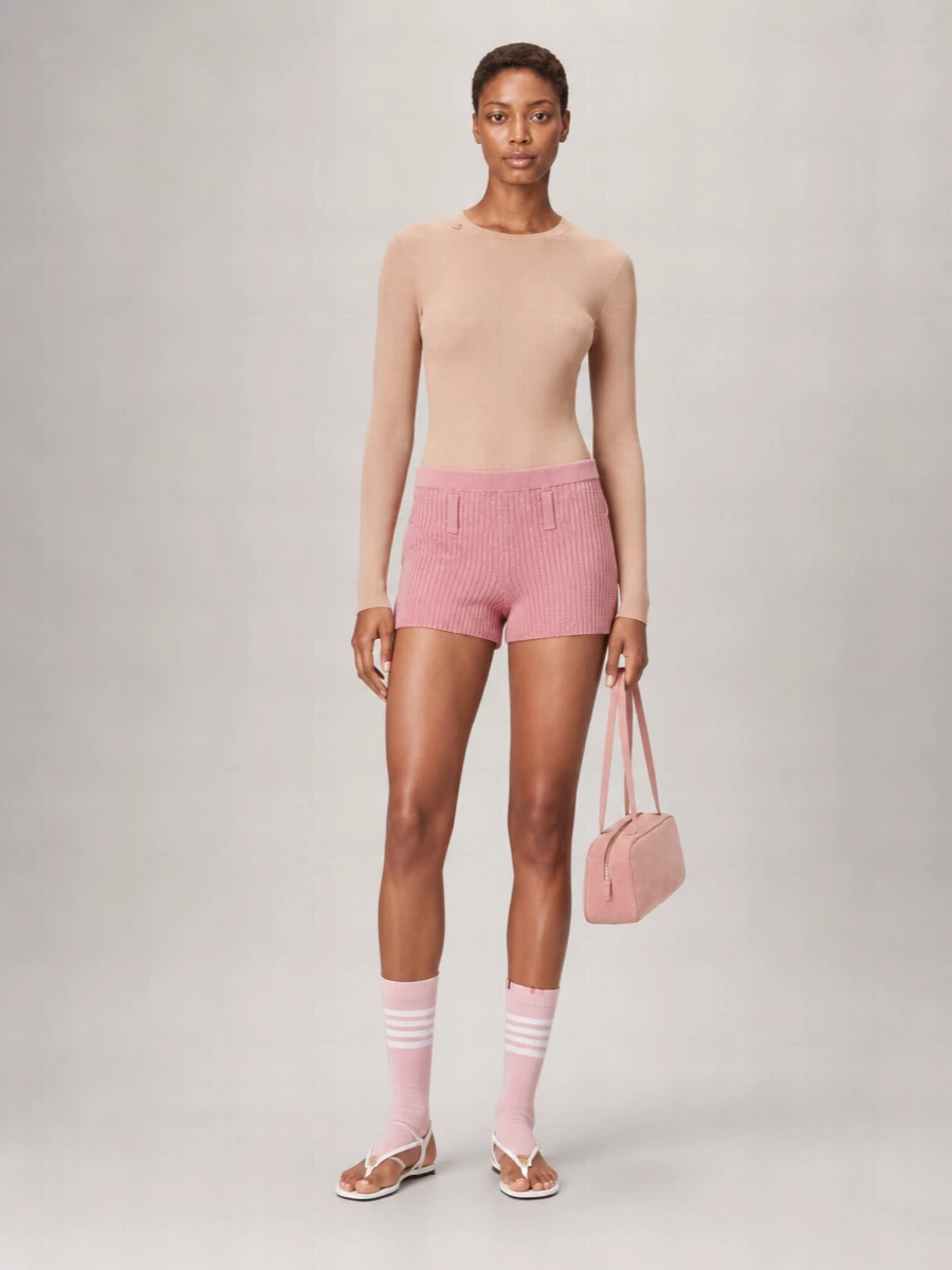 Prada Ribbed Knee-Length Shorts