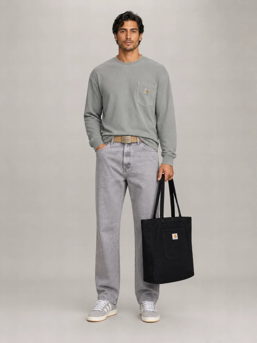 Carhartt Wip Organic Cotton Single Knee Straight-Leg Trousers