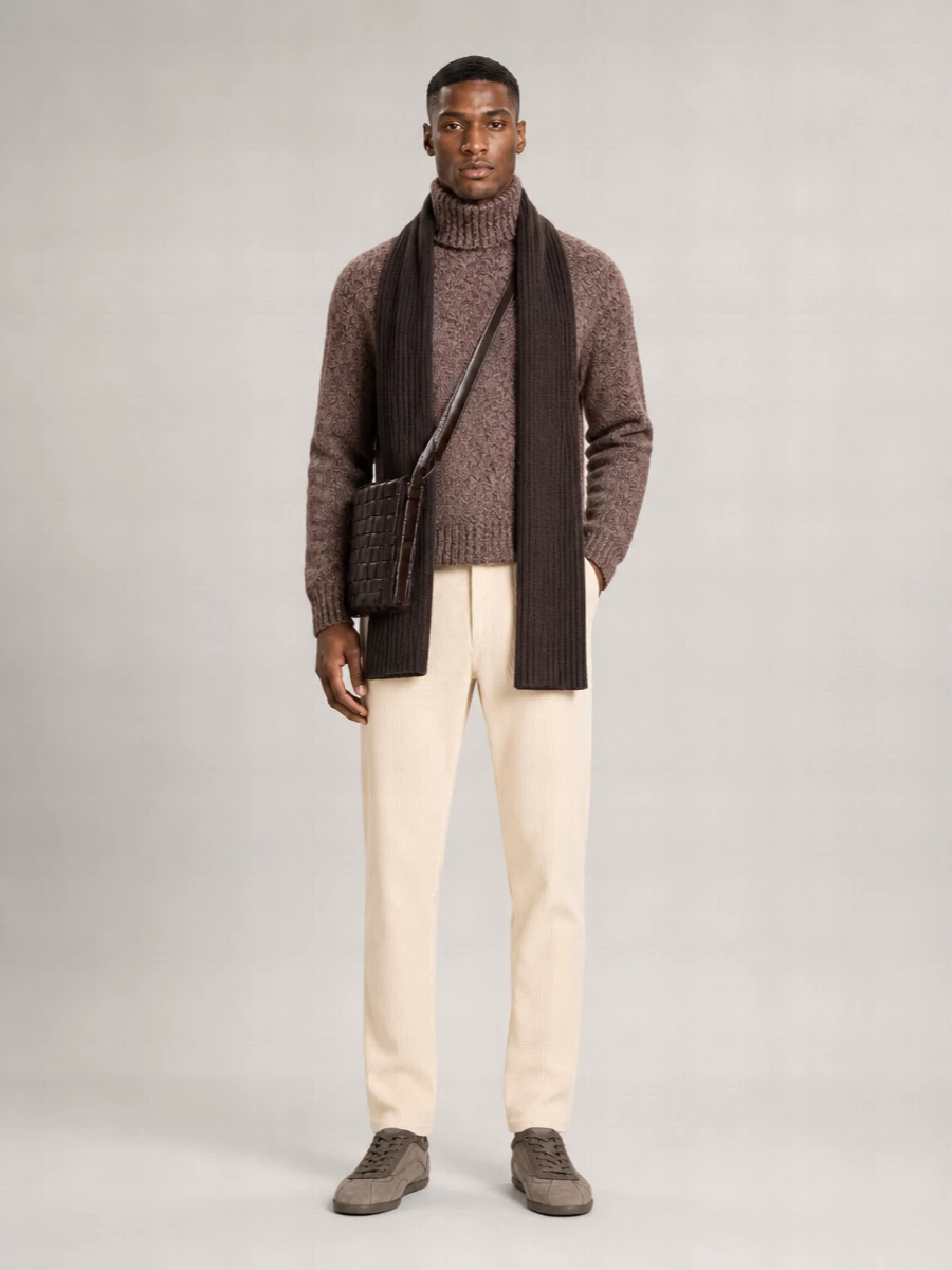Brunello Cucinelli Wool Silk Cashmere Turtleneck Sweater
