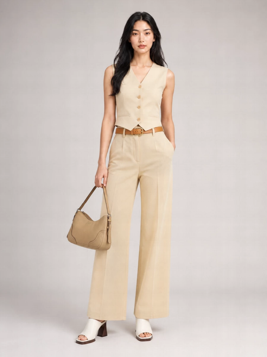 Magda Butrym Denim Wide-Leg Trousers