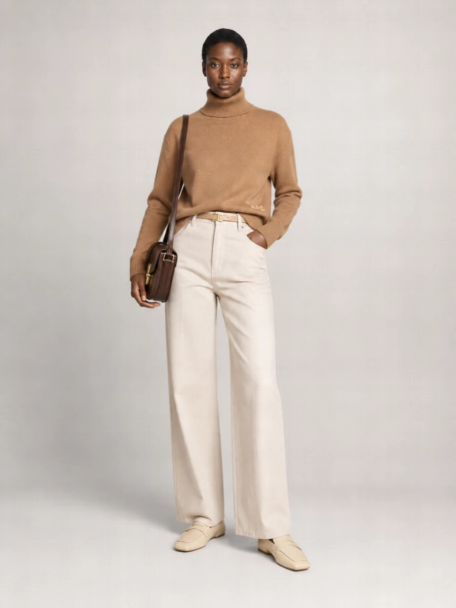A.p.c. Domino High-Rise Wide-Leg Jeans