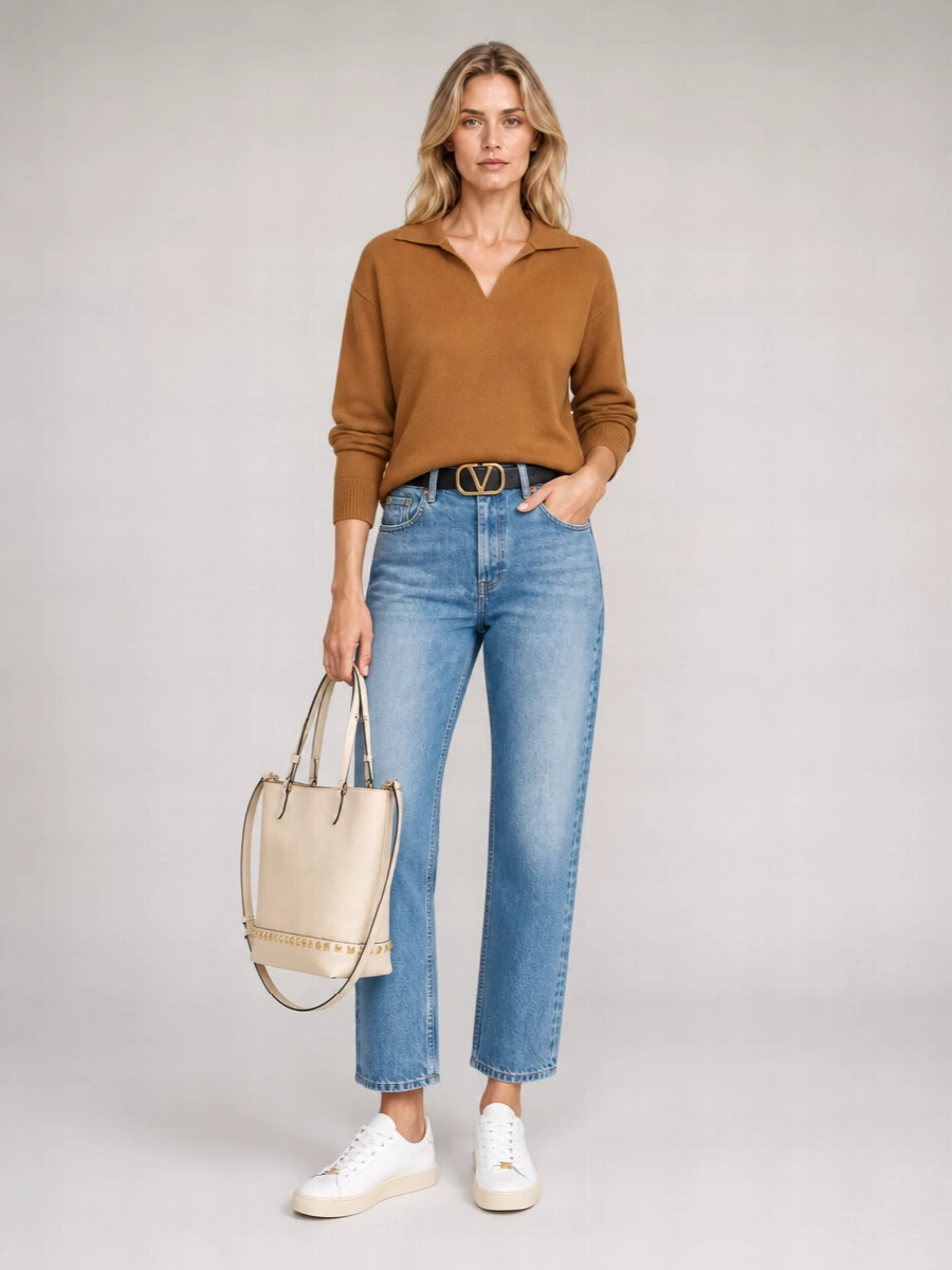 Valentino Denim Straight-Leg Jeans