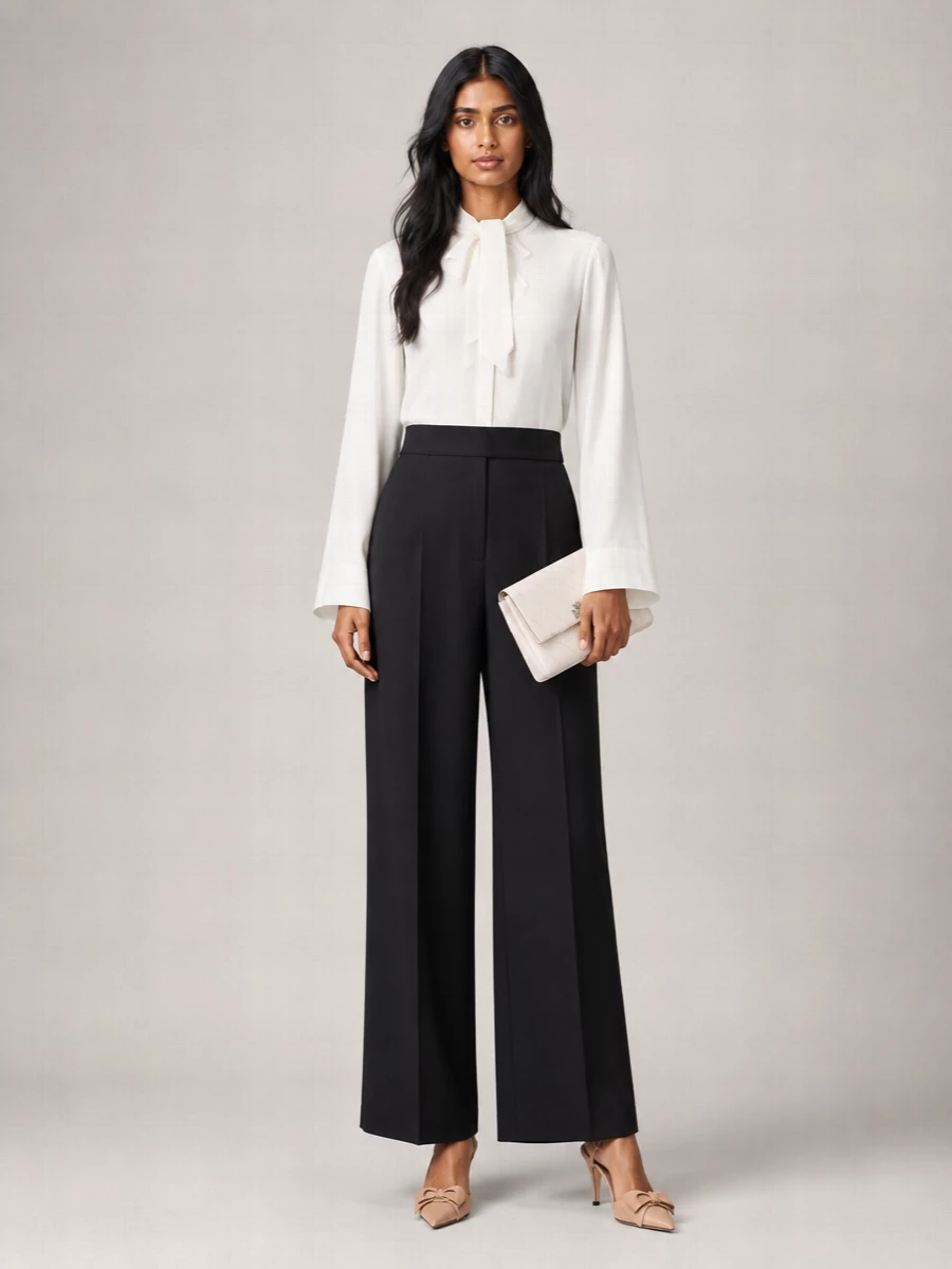 Tory Burch Bow Cotton Blend Blouse