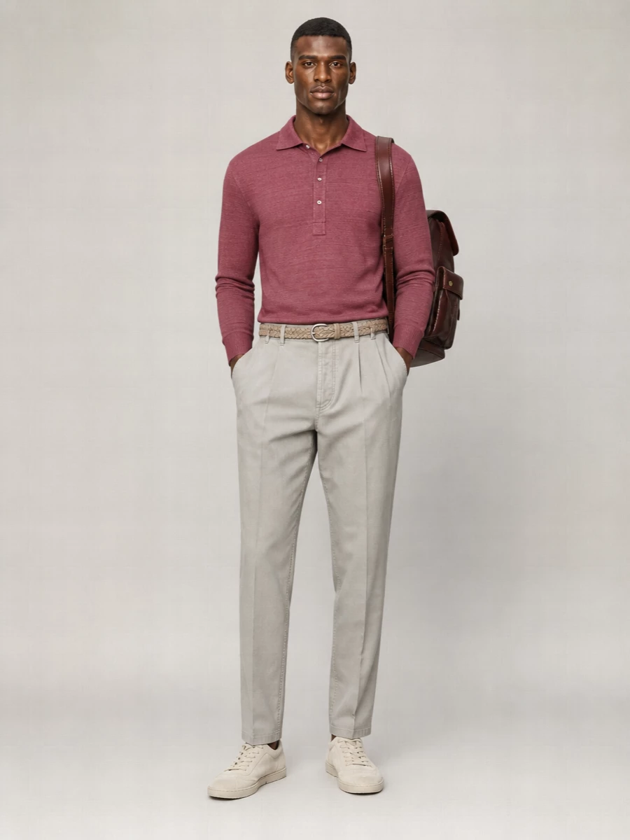Brunello Cucinelli Linen Polo Shirt