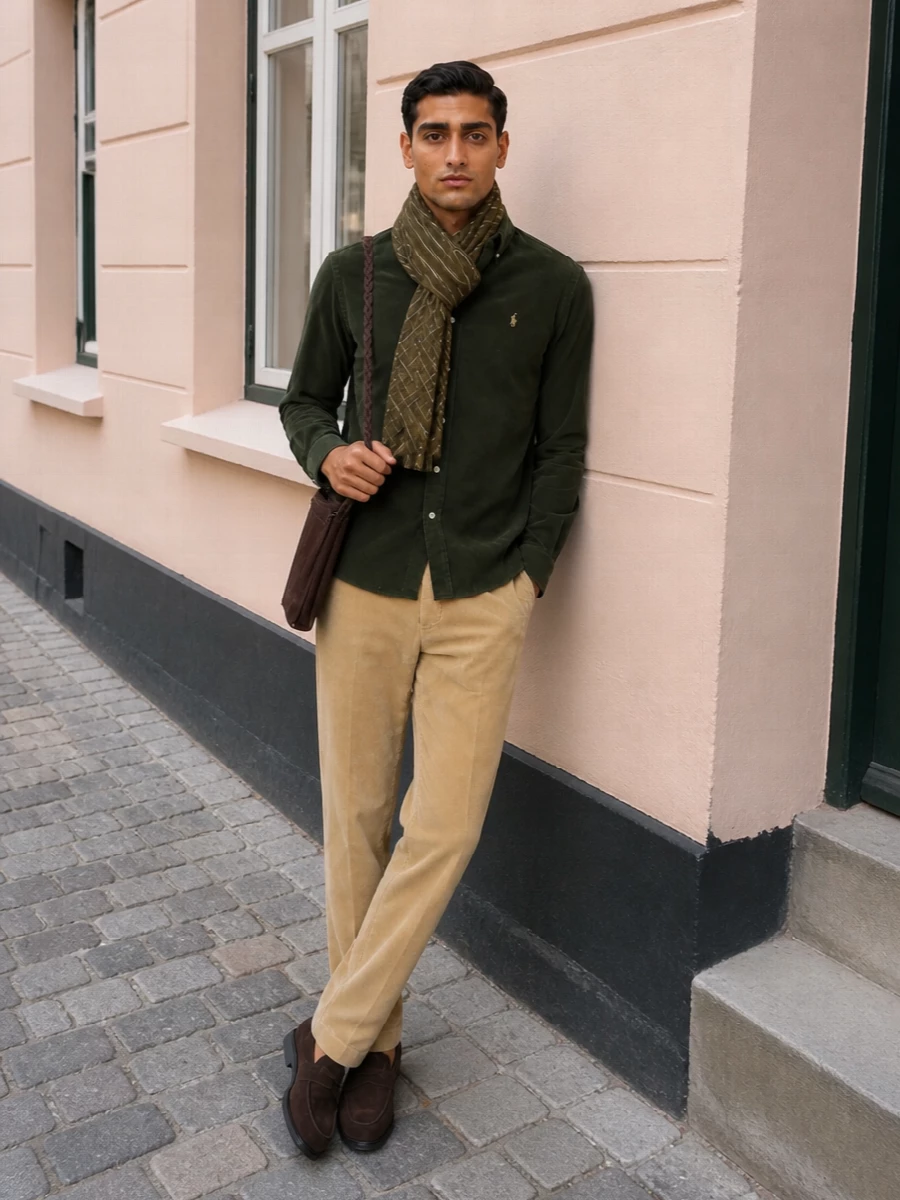 Polo ralph lauren corduroy shirt pt torino trousers