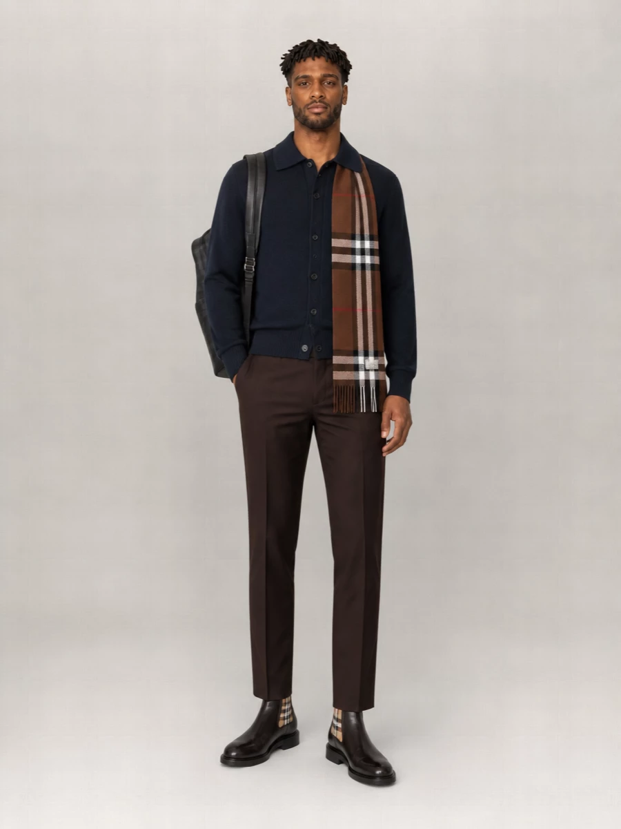 Burberry Cashmere Check Scarf