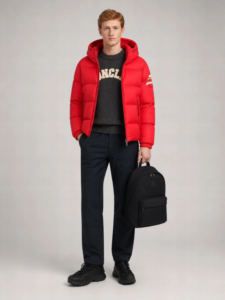 Moncler Down Quilted Detachable Hood Puffer Jacket