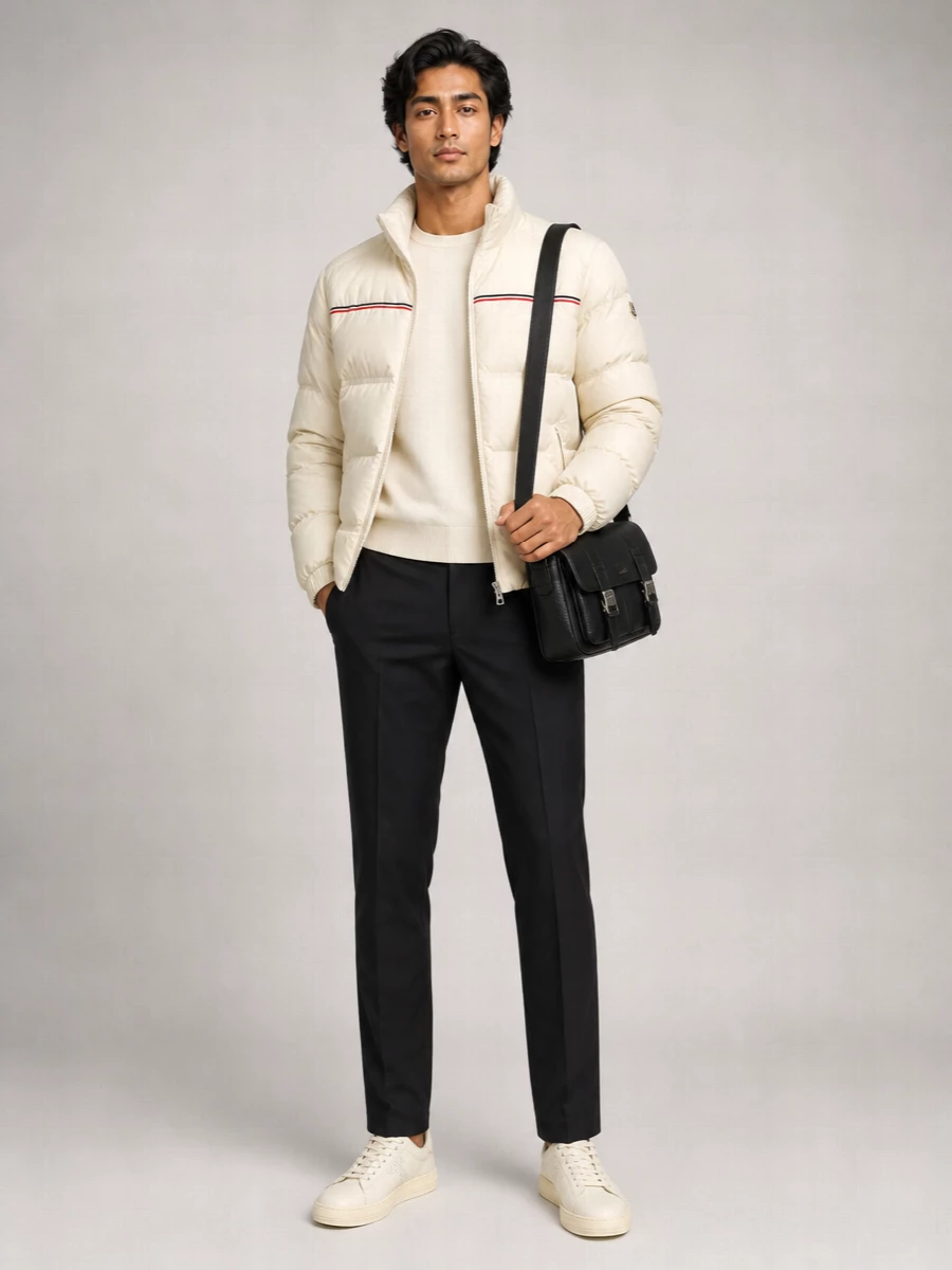 Moncler Short Down Jacket High Collar