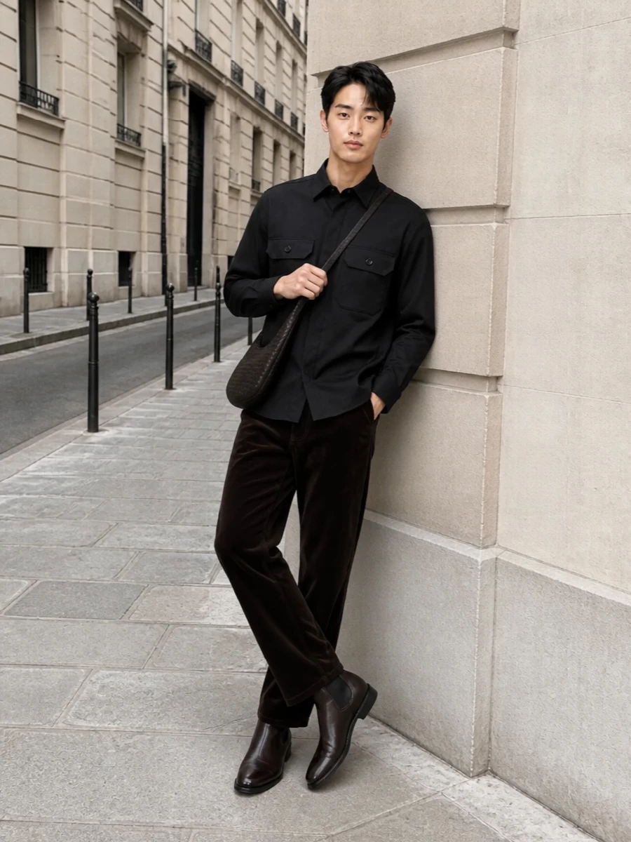 Bottega zegna prada dark brown utility outfit