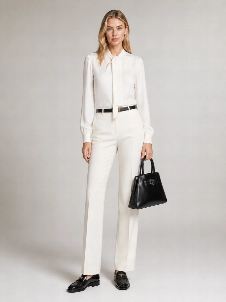 Max Mara Wool High-Rise Tailored Trousers