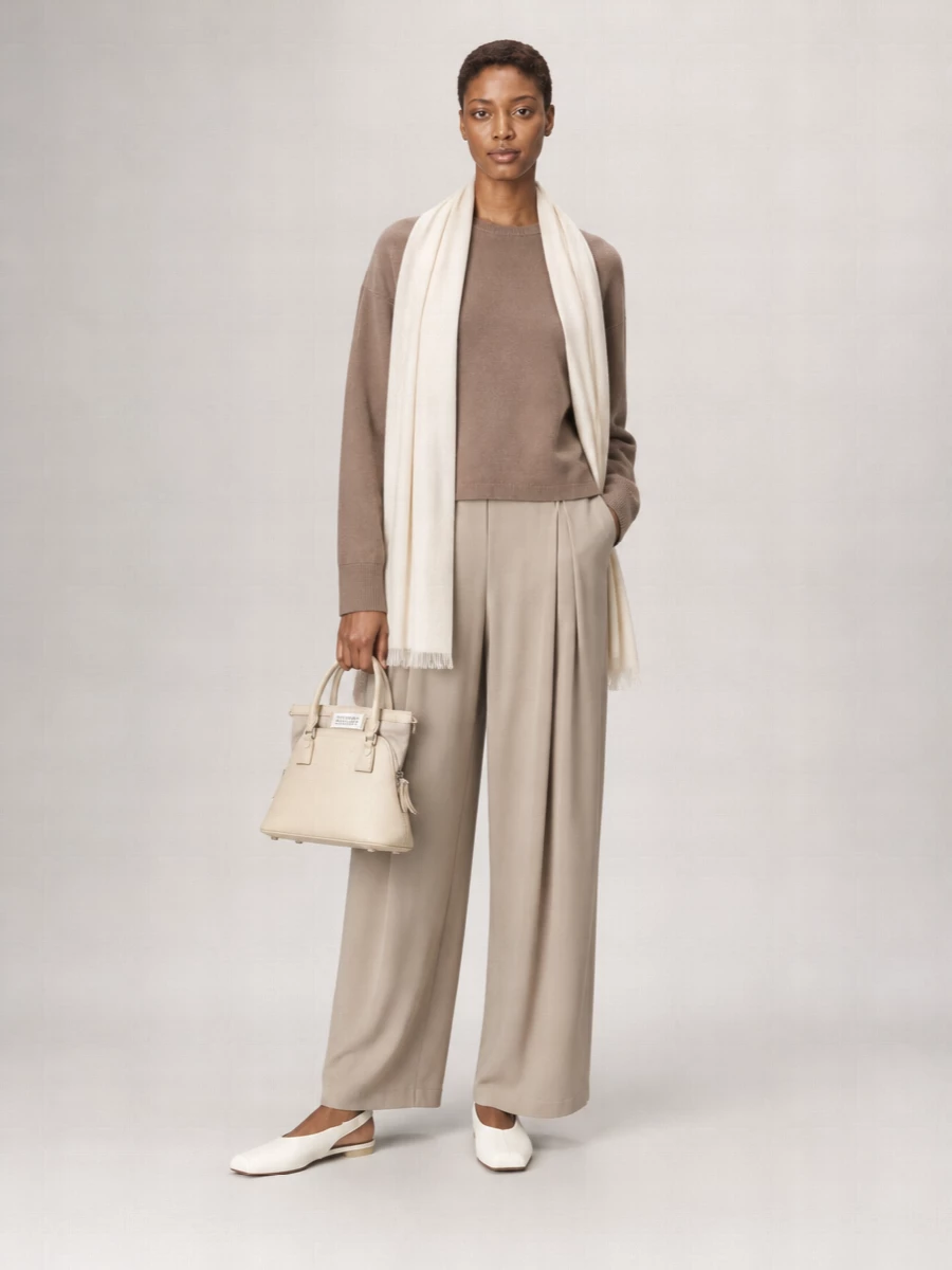 S Max Mara Cashmere Wool Boxy Sweatshirt