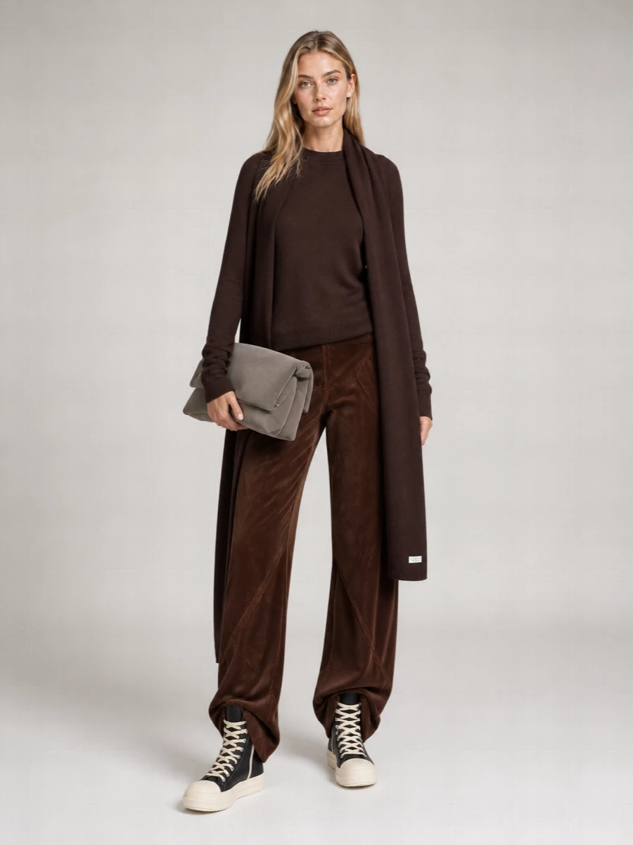 Rick Owens Wool Long-Sleeve Sweatshirt