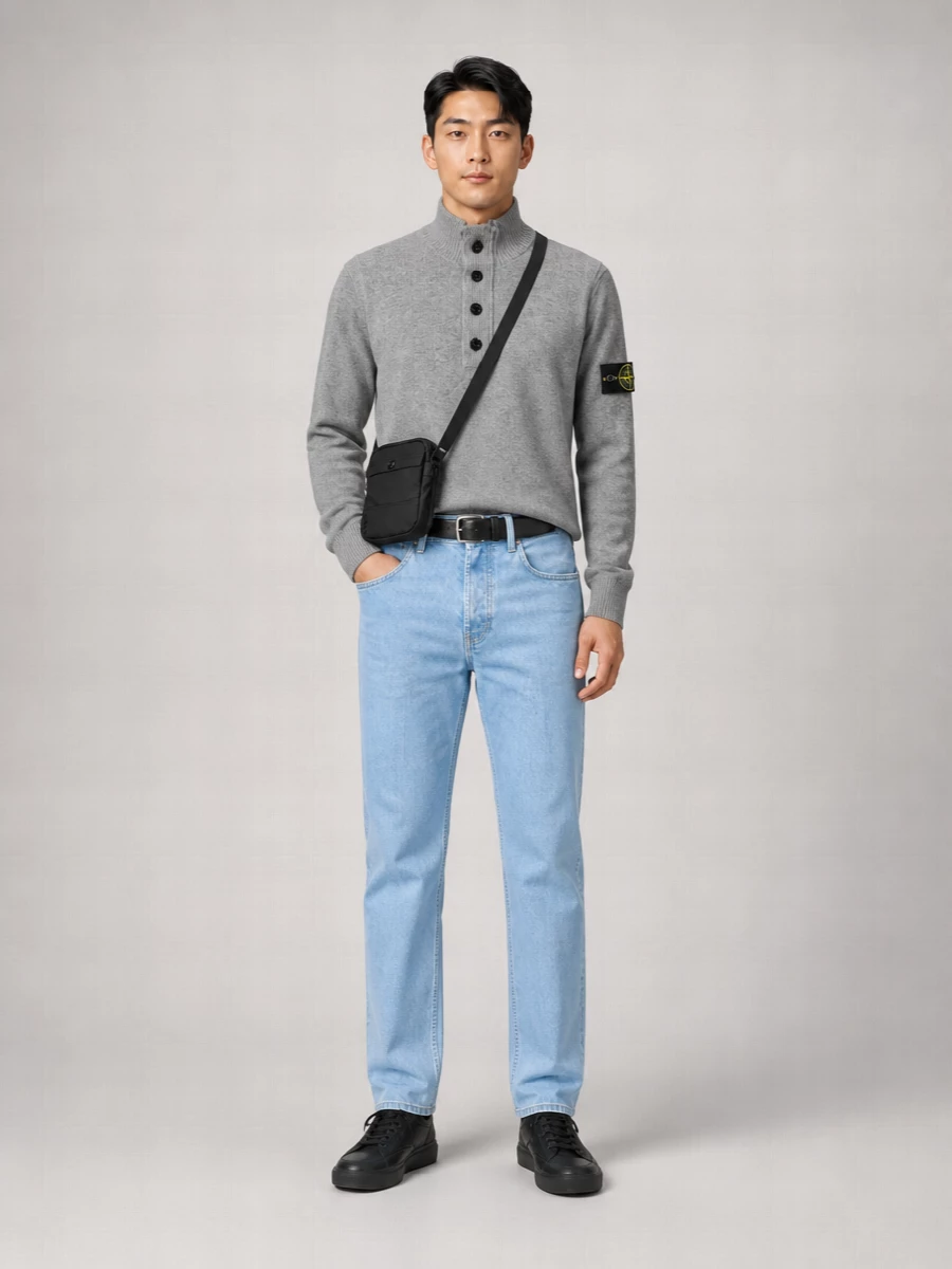 Stone Island Regular Straight-Leg Denim Jeans