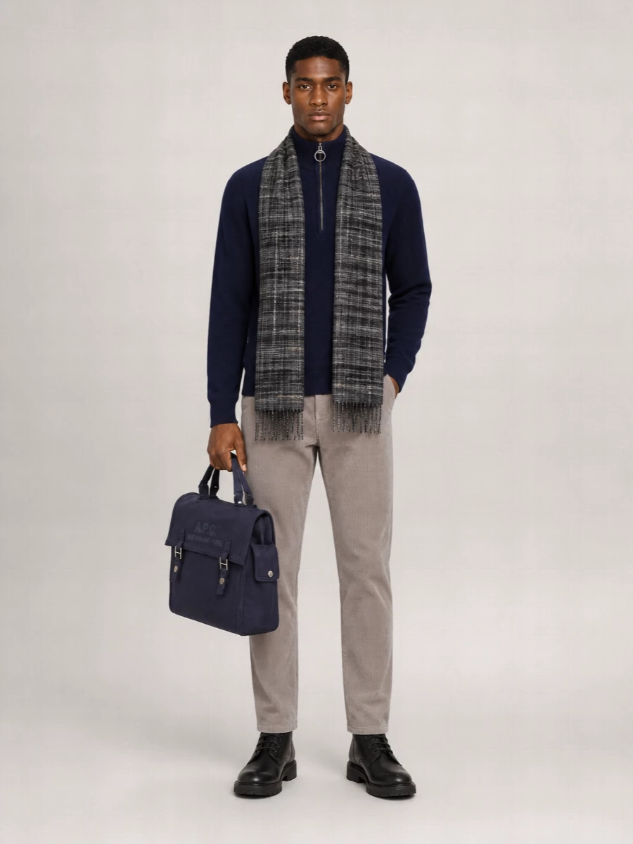 Barbour Wool Half Zip Jumper